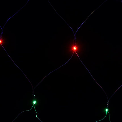 Ljusnät flerfärgad 3x3 m 306 LED inne/ute