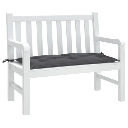 Bänkdyna för trädgården antracit 110x50x7 cm oxfordtyg