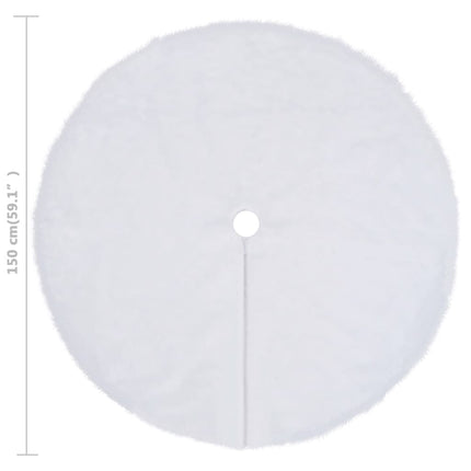 Julgranskjol vit 150 cm fuskpäls