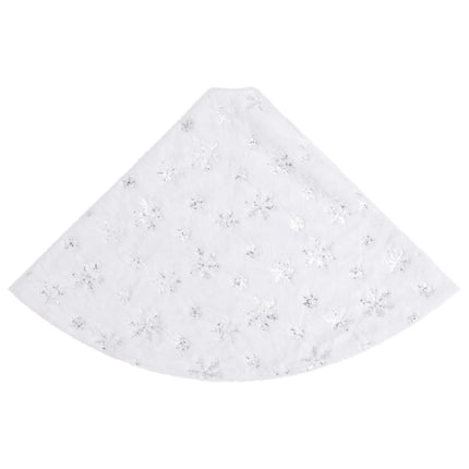 Lyxig julgranskjol vit 90 cm fuskpäls