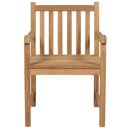 Trädgårdsstolar 8 st massiv teak