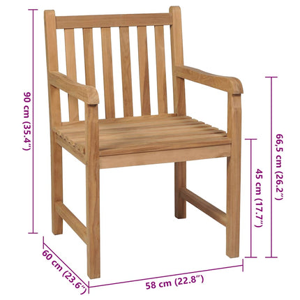 Trädgårdsstolar med taupe dynor 4 st massiv teak
