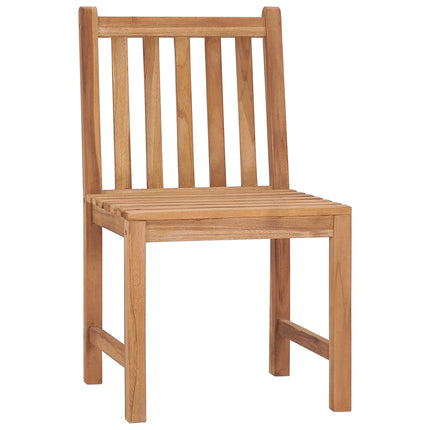 Trädgårdsstolar 6 st med dynor massiv teak