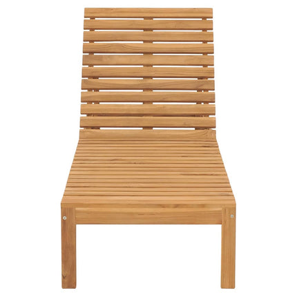 Solsängar 2 st massiv teak