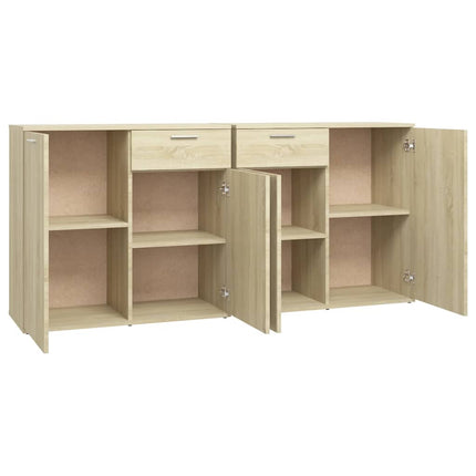 Skänk sonoma-ek 160x36x75 cm konstruerat trä