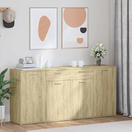 Skänk sonoma-ek 160x36x75 cm konstruerat trä