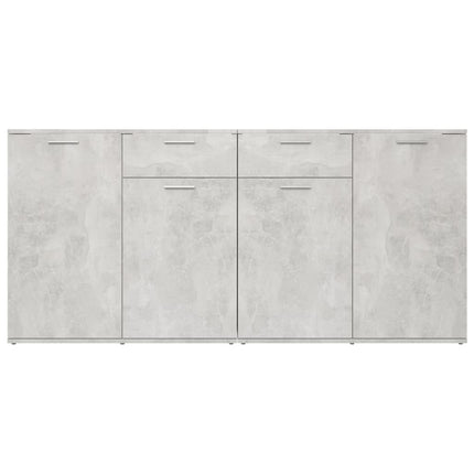 Skänk betonggrå 160x36x75 cm konstruerat trä