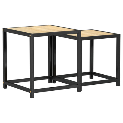 Tebord 2 st MDF sonoma-ek