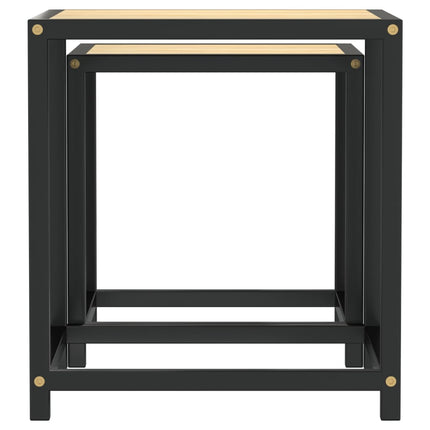 Tebord 2 st MDF sonoma-ek