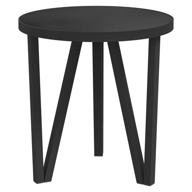Tebord svart Ø35 cm MDF