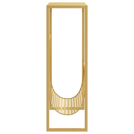 Tidningsställ guld 35x15x45 cm stål
