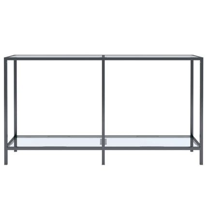 Konsolbord transparent 140x35x75,5 cm härdat glas