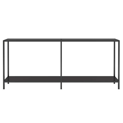 Konsolbord svart 180x35x75,5 cm härdat glas