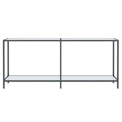 Konsolbord vit 180x35x75,5 cm härdat glas