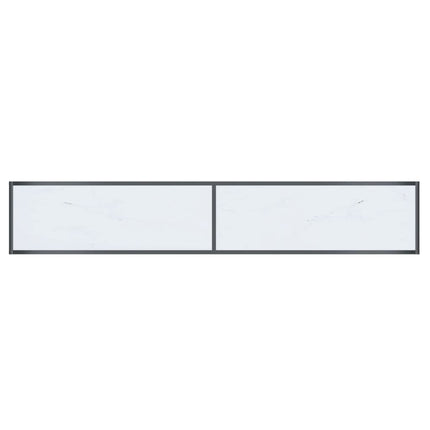 Konsolbord vit 200x35x75,5 cm härdat glas