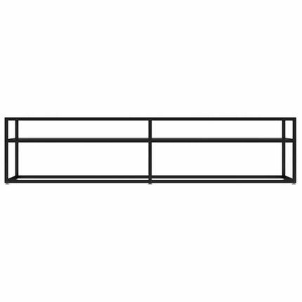 Tv-bänk svart 180x40x40,5 cm härdat glas