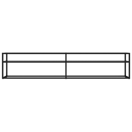 Tv-bänk transparent 200x40x40,5 cm härdat glas