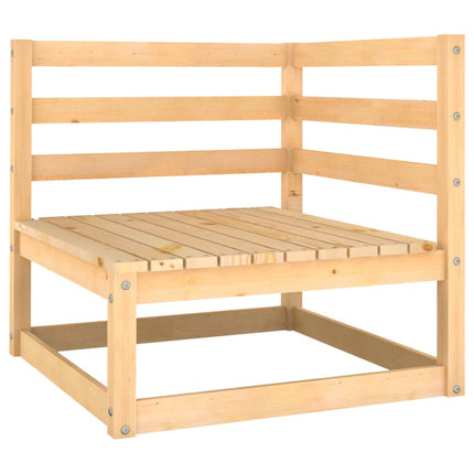 Loungegrupp med dynor 6 delar massiv furu