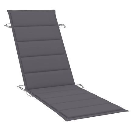 Solsängar 2 st med bord och dynor massivt akaciaträ