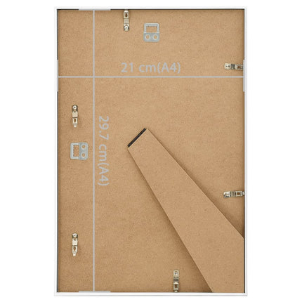 Fotoramar 3 st för vägg eller bord vit 21x29,7 cm MDF