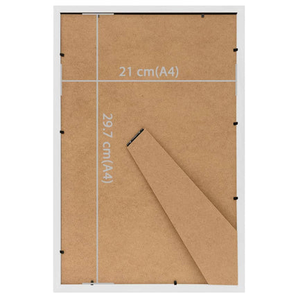 Fotoramar 3 st för bord vit 21x29,7cm MDF
