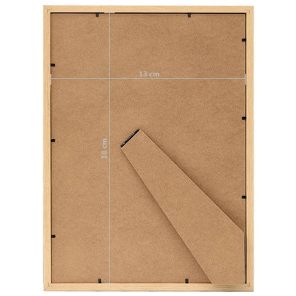 Fotoramar 5 st för bord ljus ek 13x18 cm