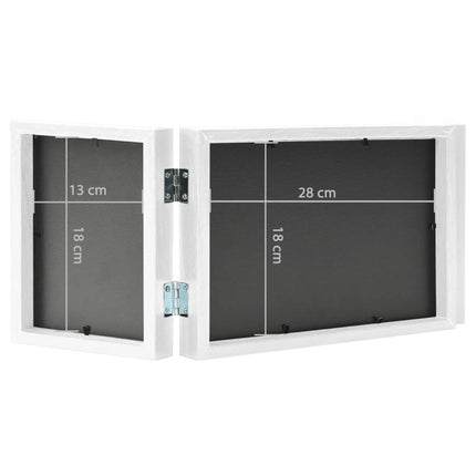 Tredelad fotoram vit 28x18 cm+2x(13x18 cm)