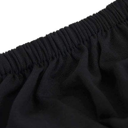 Sofföverdrag med stretch svart polyesterjersey
