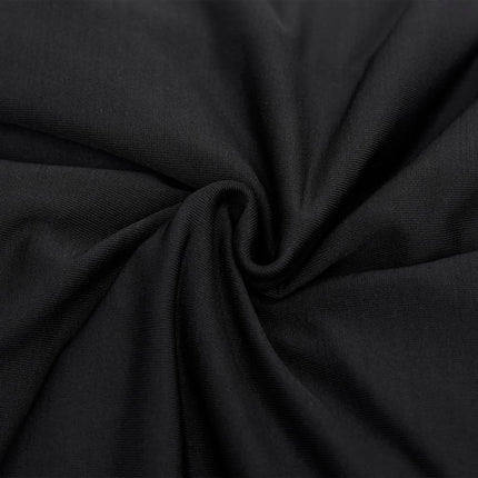 Sofföverdrag 2-sits med stretch svart polyesterjersey
