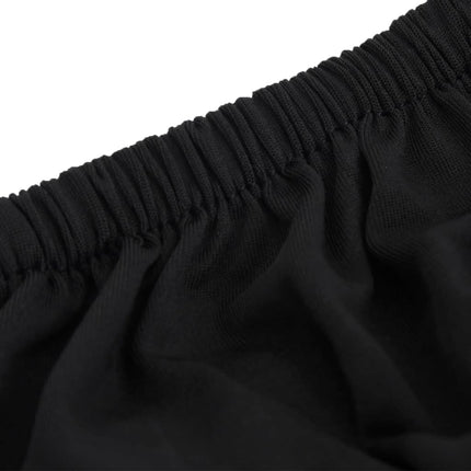 Sofföverdrag 4-sits med stretch svart polyesterjersey