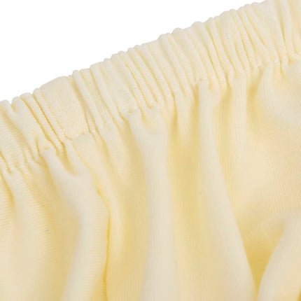 Sofföverdrag med stretch gräddvit polyesterjersey