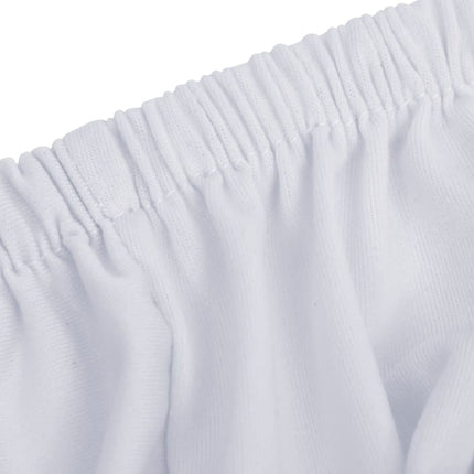 Sofföverdrag 3-sits med stretch vit polyesterjersey