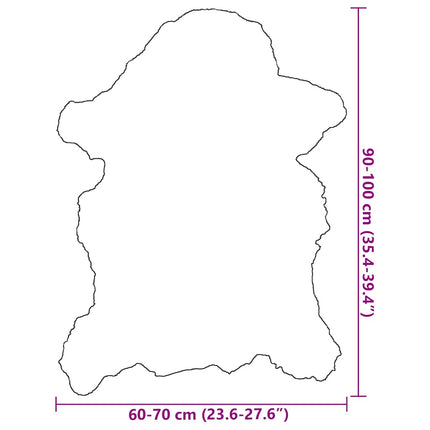Fårskinn gräddvit (60-70)x(90-100) cm