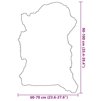 Fårskinn flerfärgad (60-70)x(90-100) cm