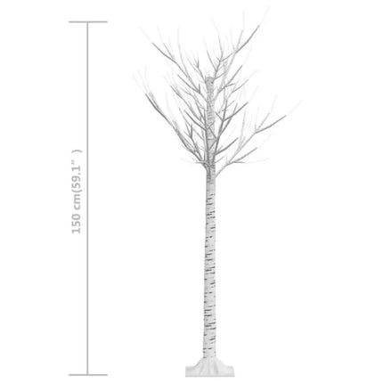 Plastgran 156 LED 1,5 m pil varmvitt ljus inomhus/utomhus