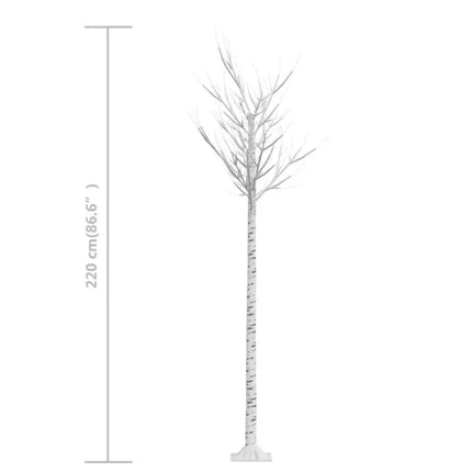 Plastgran 220 LED 2,2 m pil varmvitt ljus inomhus/utomhus