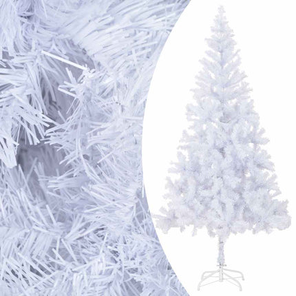Belyst plastgran med kulor 210 cm 910 grenar