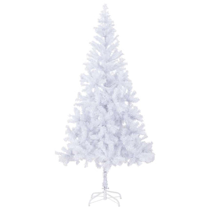 Belyst plastgran med kulor 210 cm 910 grenar