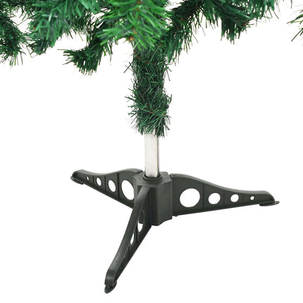 Belyst plastgran med kulor 180 cm 564 grenar