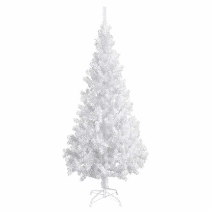 Belyst plastgran med kulor 180 cm 620 grenar