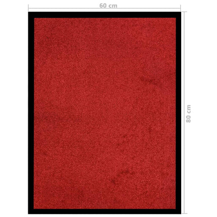 Dörrmatta röd 60x80 cm