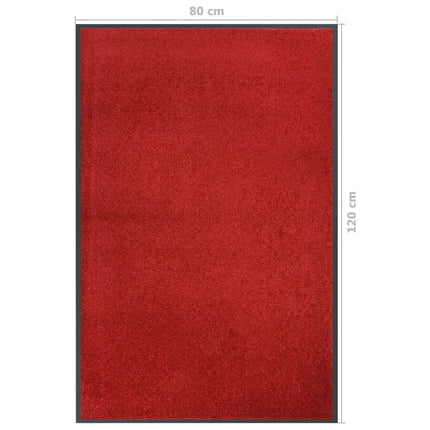 Dörrmatta röd 80x120 cm