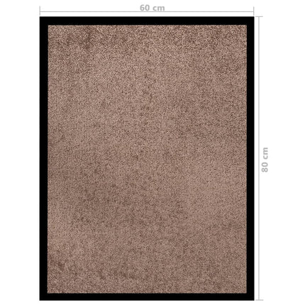 Dörrmatta brun 60x80 cm