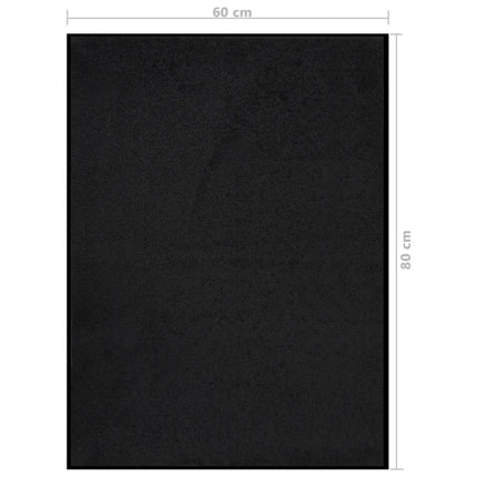 Dörrmatta svart 60x80 cm