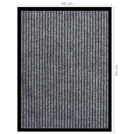 Dörrmatta grårandig 60x80 cm