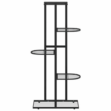 Växtställ med 5 hyllor 43x22x98 cm svart metall