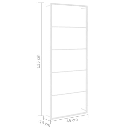 Handdukshängare vit 45x10x115 cm stål