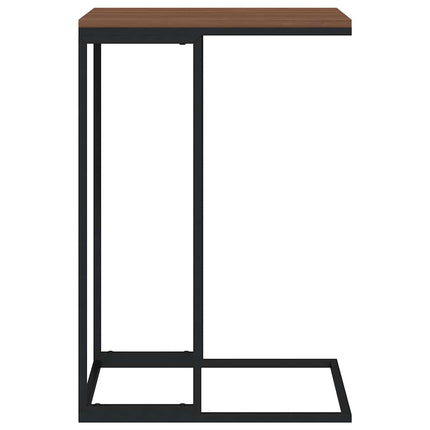 Sidobord svart 40x30x59 cm konstruerat trä