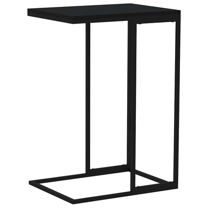 Sidobord svart 40x30x59 cm konstruerat trä