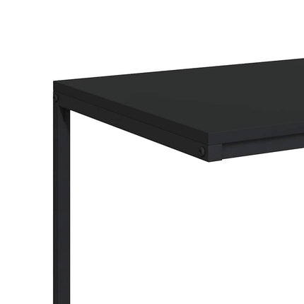 Sidobord svart 55x35x66 cm konstruerat trä